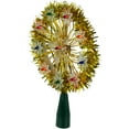 thumbnail image 4 of Northlight 7" Pre-Lit Gold Snowflake Starburst Christmas Tree Topper - Clear Lights, 4 of 5
