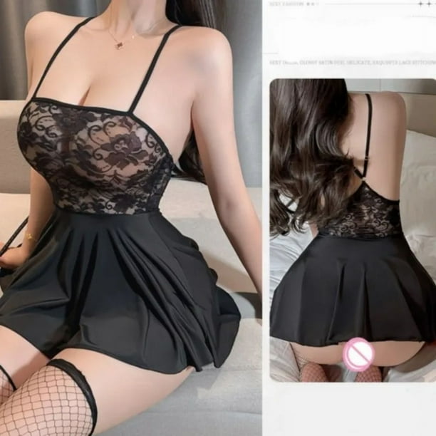 Babydolls mesh embroidery perspective fine yarn skirt sexy lingerie women sexy underwear uncensored women sexy clothing - Walmart.ca Babydolls mesh embroidery perspective fine yarn skirt sexy lingerie women sexy underwear uncensored women sexy clothing - Walmart.ca