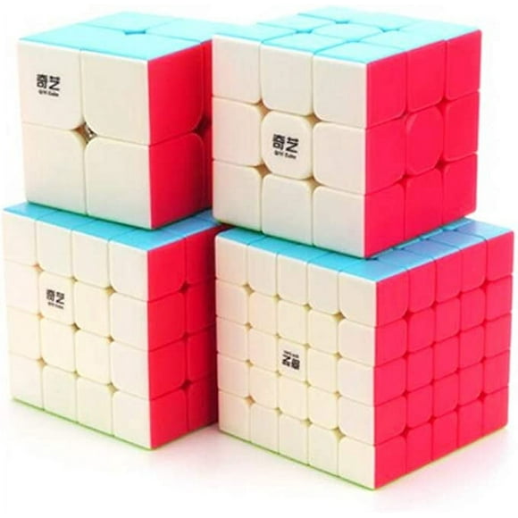 Amdohai CuberSpeed Speedcubing Bundle Qiyi Qidi S 2X2 & Qiyi Warrior W 3x3 & Qiyi