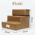 thumbnail image 4 of LSLJS Fashion New Leather Foldable Pet Stairs Detachable Pet Bed Dog Ramp 3 Steps, 4 of 4