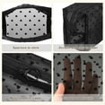 thumbnail image 4 of Unique Bargains 3pcs Heart Shape Print Mesh Makeup Bag Clear Makeup Pouch w Zipper Black, 4 of 7