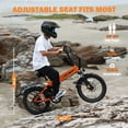 thumbnail image 3 of Electric Bicycle for Adults,1200W Peak Motor 28MPH Max Speed 48V 12AH, with Dual Suspension 20" Fat Tire Folding Ebike,7-Speed E Bicycle Orange, 3 of 7