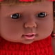 thumbnail image 3 of Muñeca de Vinilo Macarena Muñeca recién nacida Africana con Trajes rojos, 3 of 8
