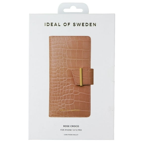 iDeal of Sweden Phone Wallet Case for iPhone 12 and 12 Pro - Rose Croco
