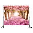 thumbnail image 1 of YUSDECOR Photo Background 7x5ft Pink Floral Trees Photography Backdrop Valentines Wedding Photo Background Backdrop Flower, 1 of 2