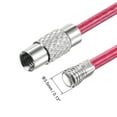 thumbnail image 4 of Unique Bargains 90mm Length PVC Coated Stainless Steel Keyring Loop Cable Pink 6 Count, 4 of 5