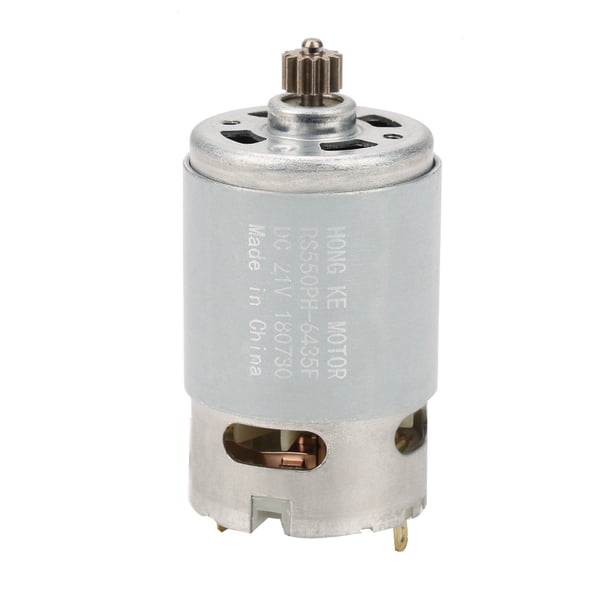 Motor de CC industrial de dos velocidades con engranaje de 12 dientes para accesorios de máquina herramienta de taladro eléctrico de 21 V