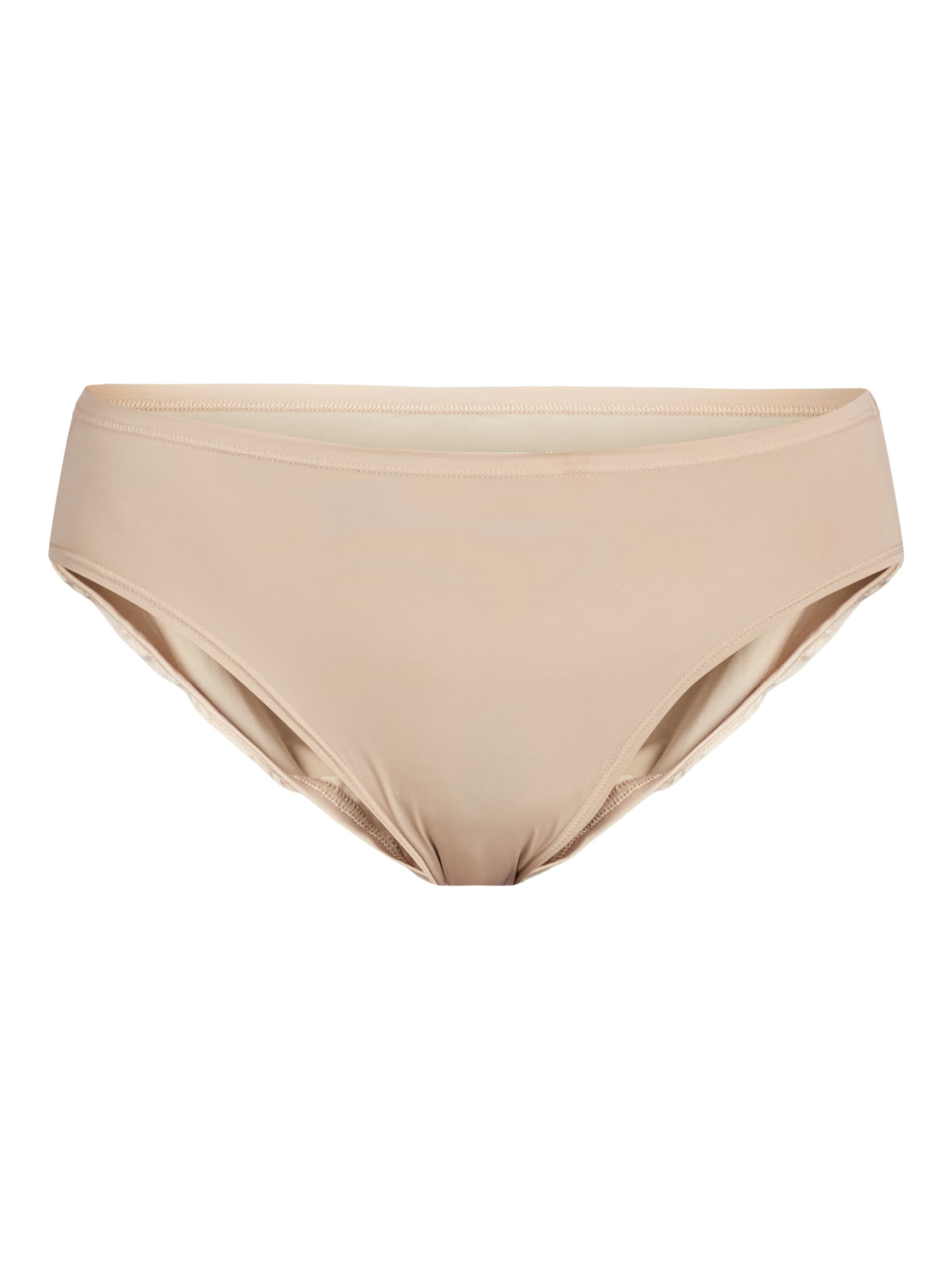 Joyspun Women's Microfiber Bikini Panties, 6-Pack, Sizes XS-3XL