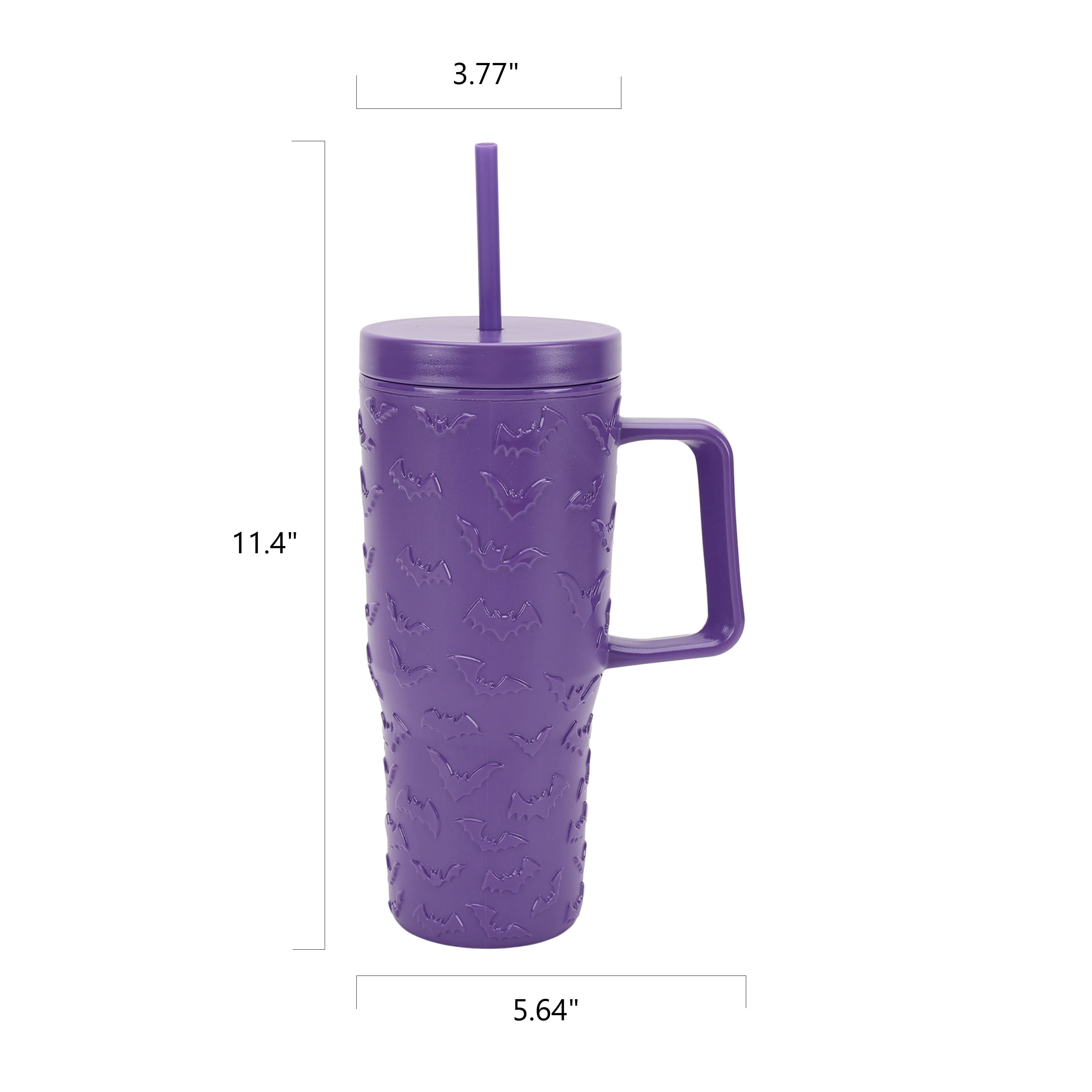 Way To Celebrate 31.6 oz Purple Acrylic Bat Tumbler