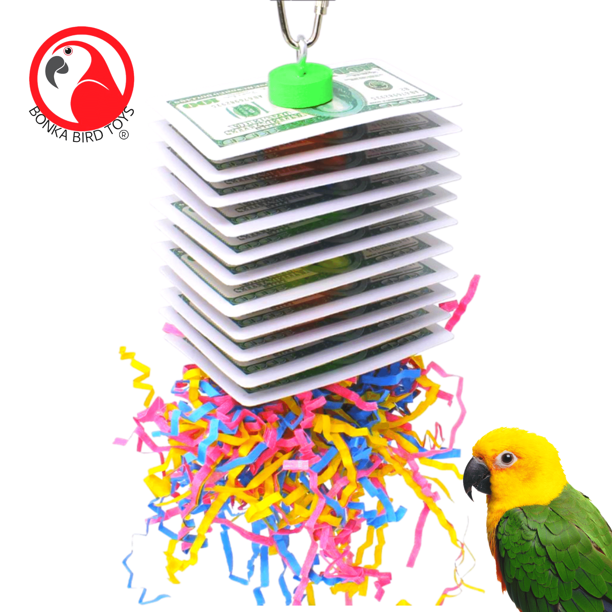 55099 SMALL SUPER SHREDDER BALL BIRD TOY foraging cages birds toys parrot 