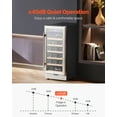 thumbnail image 4 of VEVOR Wine Cooler 28 Bottle Mini Wine Fridge with Glass Door Digital Temp Control, 4 of 9