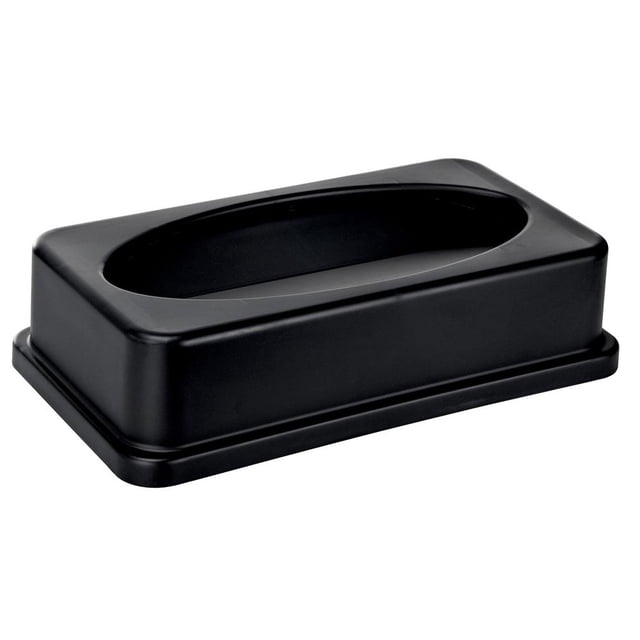 Alpine Industries 23 Gal. Black Slim Drop Shot Trash Can Lid