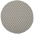 thumbnail image 2 of Safavieh Courtyard Hilbert Geometric Indoor/Outdoor Area Rug, Anthracite/Beige, 5'3" x 5'3" Round, 2 of 10
