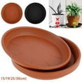 ODOMY 5 Pack Plant Saucer Plastic Plant Pot Saucers Flower Pot Drip