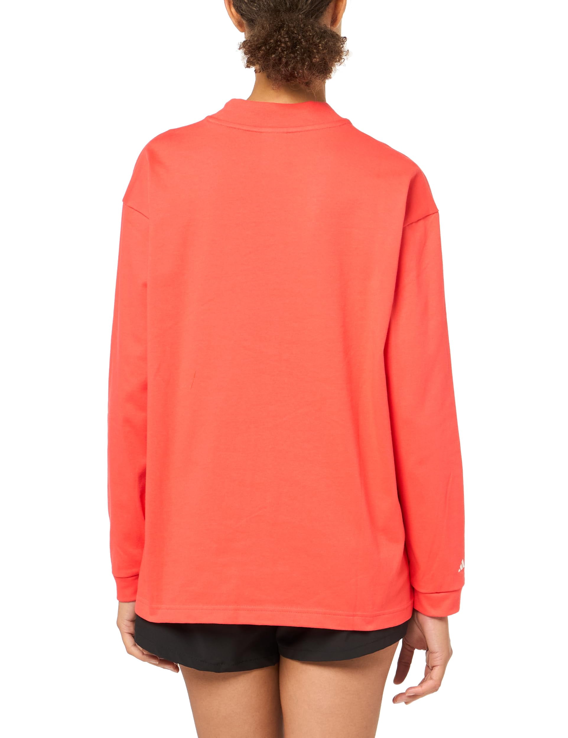 adidas Women's Select Mock Neck Long Sleeve, Bright Red, Medium