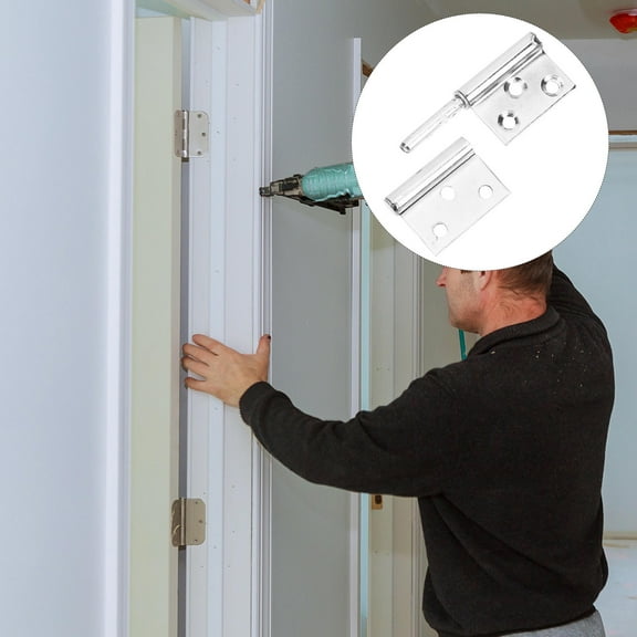 Worgeous 12pcs Fence Gate Hinge Stainless Steel for Handymen