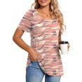 thumbnail image 2 of Camisetas informales de verano para mujer, cuello cuadrado, manga corta, túnica, blusas sueltas y cómodas OAVQHLG3B Store  lin121212, 2 of 4
