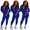 Blue, variant on Tejiojio Fall Clearance 2Pc Women Pure Color Suit Long Sleeve Leisure Pocket Home Sweatpants Sets