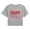 HEATHER GREY, variant on - Peaches Baseball Rockford, IL Cropped Graphic T-Shirt