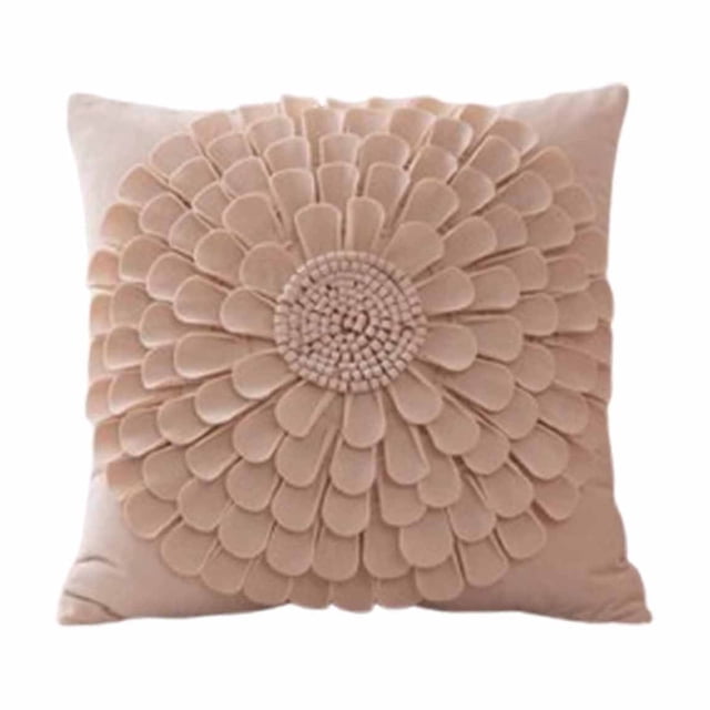 Funda de almohada escandinava de color liso de 18x18 pulgadas con estampado de hojas, funda de cojín decorativa para sofá, dormitorio, sala de estar, funda de almohada suave de poliéster y algodón