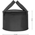 thumbnail image 4 of Paquete de 2 bolsas redondas de 12.5 x 7.8 pulgadas, bolsas térmicas aisladas para repostería y tartas, enfriador de pasteles reutilizable y bolsas portadoras de cazuela para comida de comida, 4 of 4