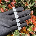 thumbnail image 3 of DUBSS Iced Out Heart Bracelets for Women Baguette Prong Setting Bangles Hip Hop Jewelry, 3 of 6