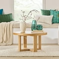 thumbnail image 2 of Bouclair Teal Glass Pillar Holder, 2 of 6