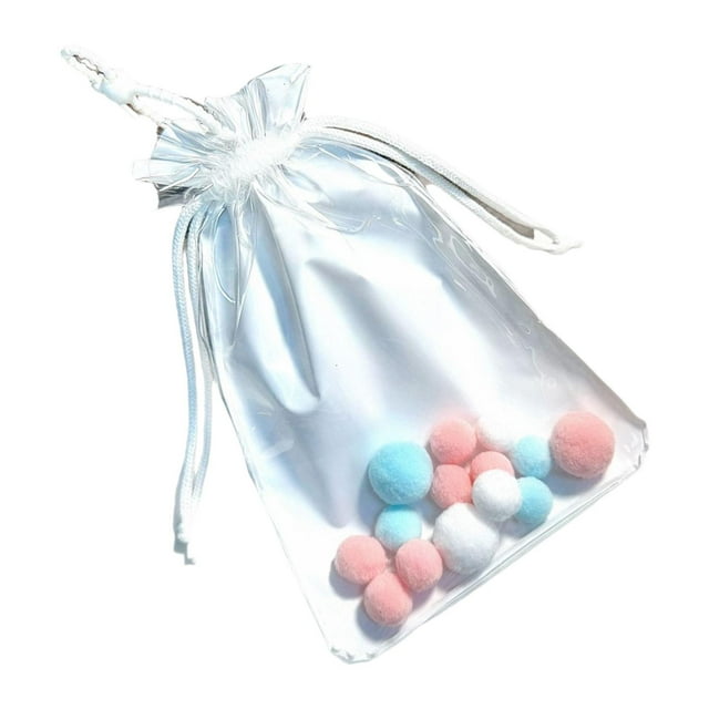 Yinanstore Pochette de Transport Suspendue Sac de Présentation à Cordon Imperméable pour Figurines Mini Étui de Rangement pour Objets de Collection Transparent L