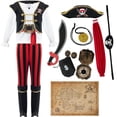 thumbnail image 3 of Disfraz Spooktacular Creations Pirate Red Deluxe para niños, 3 of 7