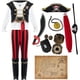 thumbnail image 3 of Disfraz Spooktacular Creations Pirate Red Deluxe para niños, 3 of 7