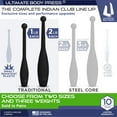 thumbnail image 3 of Ultimate Body Press Indian Clubs - 1lbs Pair, 3 of 5