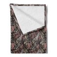 thumbnail image 2 of Victorian Soft Flannel Fleece Throw Blanket, Black Lace Pattern with Geometric Shapes and Floral Inspirations Vintage Art, Cozy Plush for Indoor and Outdoor Use, 50" x 60", Multicolor, by Ambesonne, 2 of 5