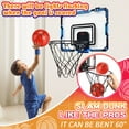 thumbnail image 4 of Jaawind Basketball Hoop for Kids, Indoor Over the Door Mini Basketball Hoops with LED Lighting and Sounds, Electronic Scoreboard and 3 Balls, Basketball Toys Gifts for Boys Girls-Blue, 4 of 8