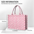 thumbnail image 3 of Large Capacity Tote Bag,Pink Breast Cancer Handbag Fashion Luxury Tote Bag,15.7"x13"x 5.1" Inches,Laptop Compatible, 3 of 6