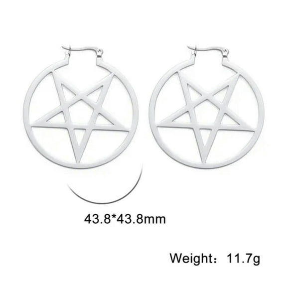 Vintage Pentagram Earrings Star Earrings Women Jewelry Accessories Gift