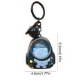 thumbnail image 3 of BiFandian Star Sky & Cat Keychain, Backpack Shaped Cute Animate Keychain, LED Light-up Pendant Hanging Decorations for Keys, Packbags, Car Rearview Mirror Accessories, 3 of 6