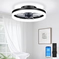 thumbnail image 1 of Ventilador de techo VOLISUN sin aspas de 13" con luz LED y control remoto, 1 of 7
