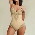 thumbnail image 3 of Gibobby Ropa interior mujer sexy Conjunto de Lencería Sexy para Mujer Ropa Interior de Encaje Interior con Cuello V Ropa de Dormir(Beige, XG), 3 of 5