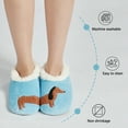 thumbnail image 2 of G&Y Women's Slipper Socks - Animal Pairable, Non-Slip Fuzzy Slipper Socks,AiryBlue, S, 2 of 6