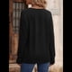 thumbnail image 5 of Camisa de Larga para Mujer, Atuendos de Otoño, Ropa Informal Elegante, Blusa Tipo Túnica con Cuello en V y Botones. Negro L, 5 of 8