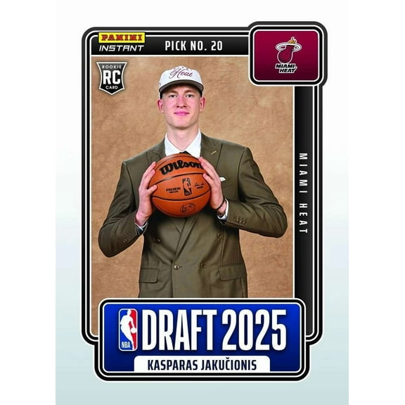 2025-26 Instant Draft Night Basketball Kasparas Jakucionis NBADN-20 [Rookie]
