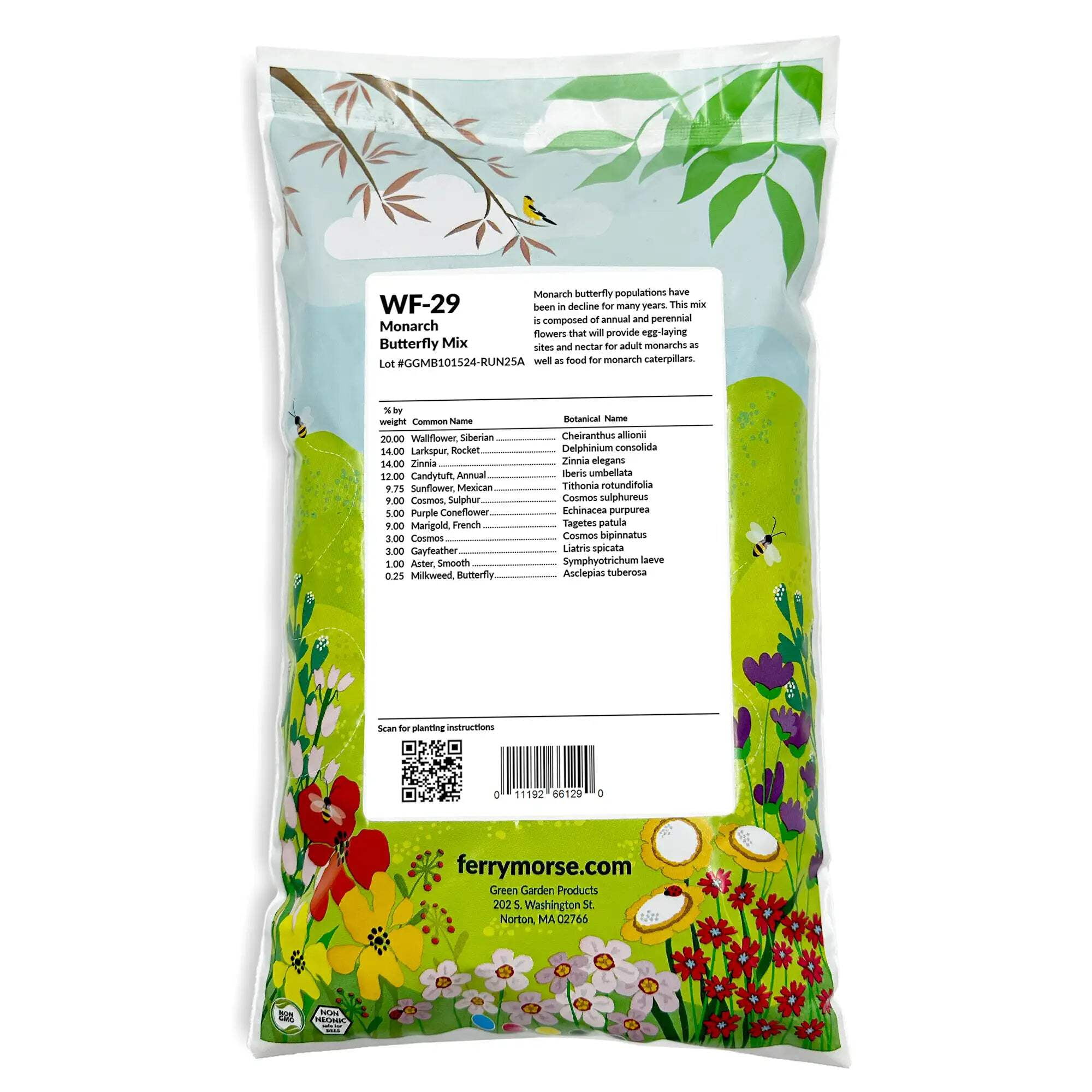 Ferry-Morse Monarch Butterfly Mix Bulk Flower Seeds, 1lb
