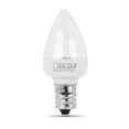 thumbnail image 2 of Feit Electric BPC7/LED 0.6 Watt Non Dimmable C7 Candelabra Base, Clear, LED Night Light Bulb, 2-Bulb, 4000K Cool White, 2 of 4