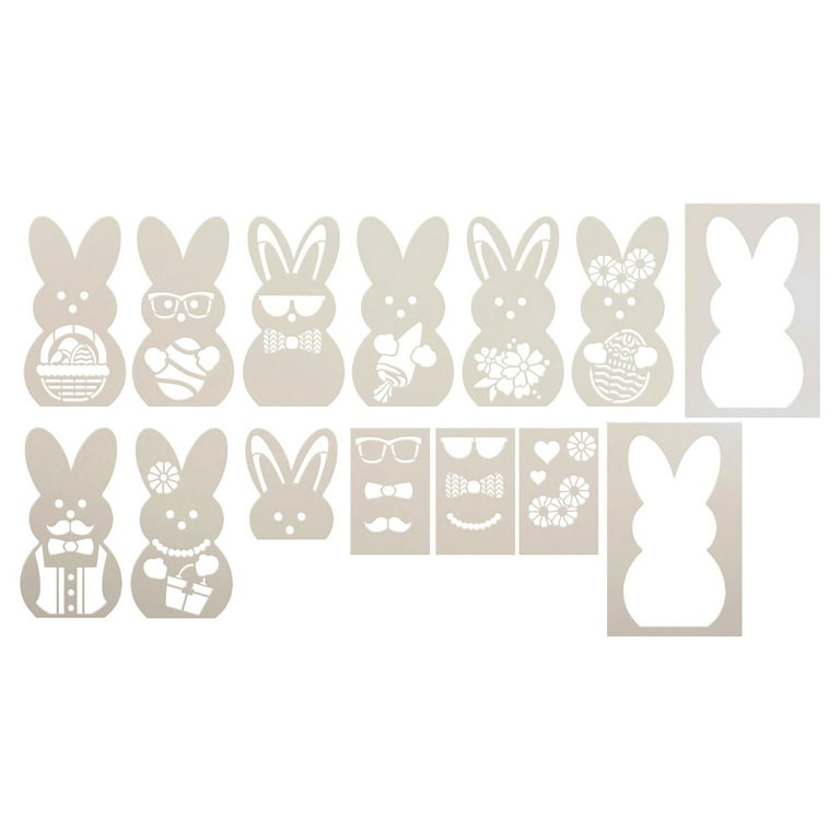 Embellished Peep Stencil Set by StudioR12 - USA Made - 14 pcs Paint DIY Easter Bunny Peeps Decor Reusable Template for Spring Crafts STCL7041 14 Pieces - Walmart.com embellished-peep-stencil-set-by-studior12-usa-made-14-pcs-paint-diy-easter-bunny-peeps-decor-reusable-template-for-spring-crafts-stcl7041-14-pieces-walmart-com