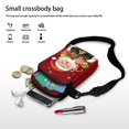 thumbnail image 7 of HELLHERO Santa Claus Gift Design Women Crossbody Bag for Women Double-layer Sling Bag Polyester Lightweight, 7 of 7