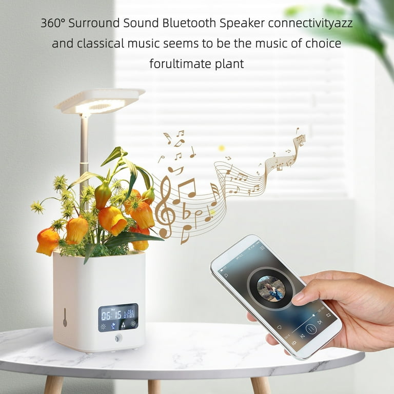 Smart Planter for Indoor Plants Indoor Garden Grow with Table Desk Lamp Humidifier Automatic Hydroponics Kit Planters for Herb Small Plants