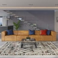 thumbnail image 2 of Modway Mingle Vegan Leather 4-Piece Sectional Sofa in Tan, 2 of 11