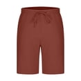 thumbnail image 3 of Diufon Linen Shorts for Men Casual Lightweight Elastic Waist Drawstring Summer Beach Workout Gym Yoga Shorts, 3 of 6