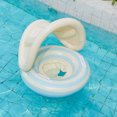 thumbnail image 1 of Cipaher Bebé Flotador con Asiento Parasol Desmontable y Soporte de Seguridad, Anillo de Natación Infantil para Playa, Piscina, Lagos (Azul), 1 of 5