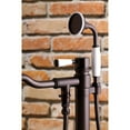 thumbnail image 4 of Kingston Brass KS7135DPL Paris Freestanding Tub Faucet with Hand Shower, Oil Rubbed Bronze, 4 of 8